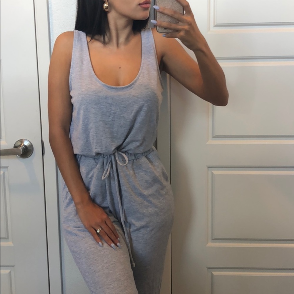 Grey comfy jumpsuit